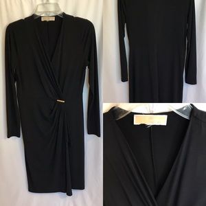 Michael Michael Kors Long Sleeve Wrap Dress